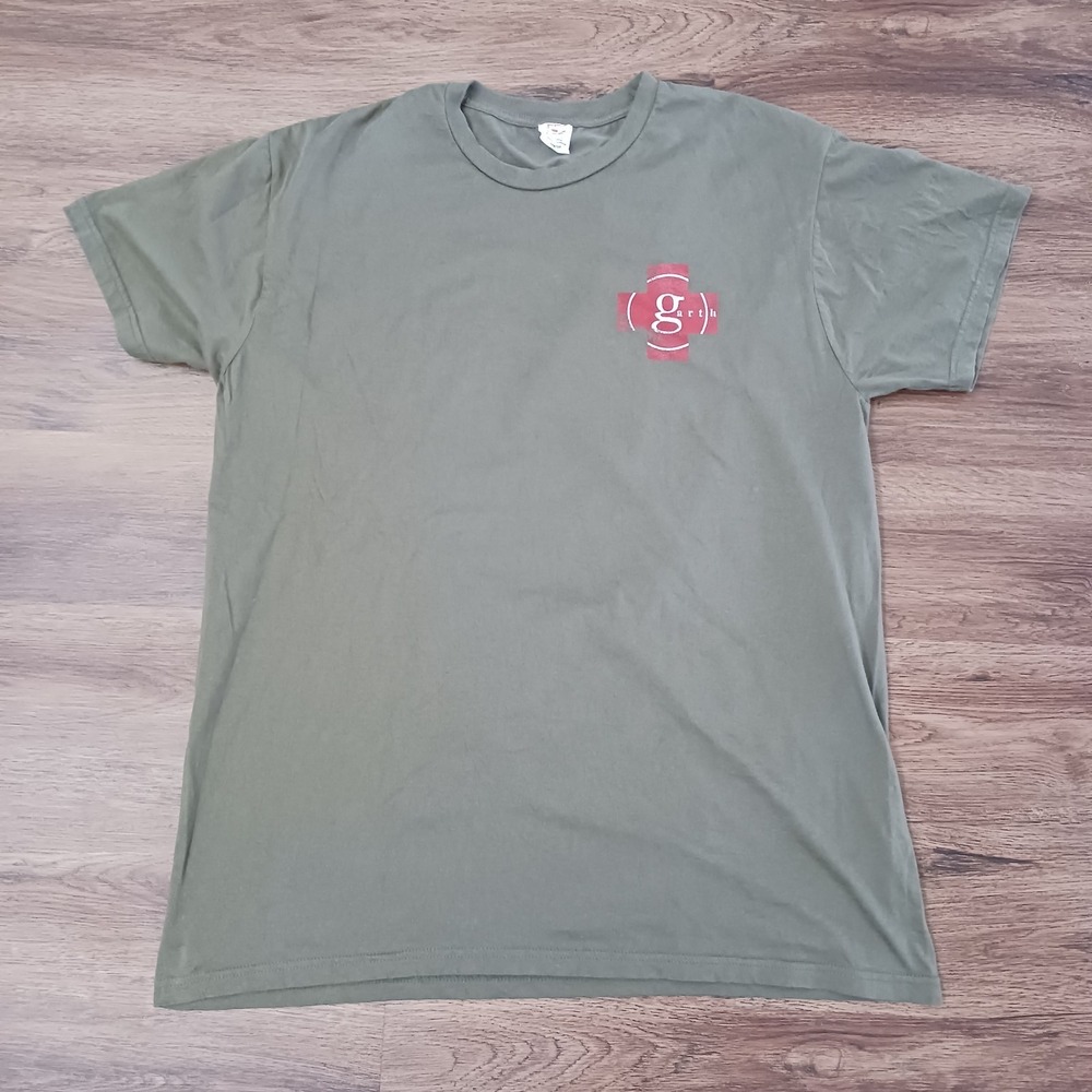 GARTH BROOKS 2010 Rescue Party Nashville 10 Flood Concert T-SHIRT XL Army‎ Green - Picture 2 of 5